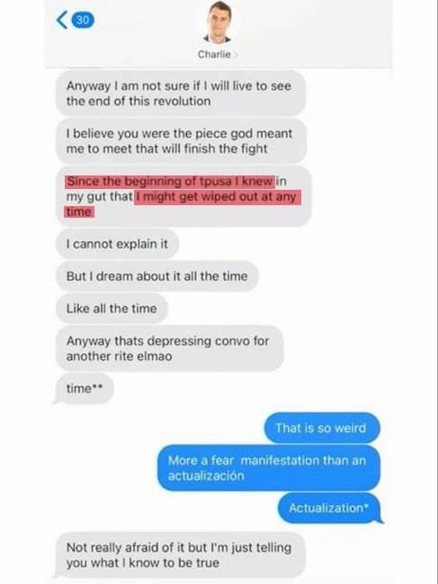 Featured image for: Candace Owens releases 2018 texts with Charlie Kirk predicting assassination Candace Owens releases 2018 texts with Charlie Kirk predicting assassination