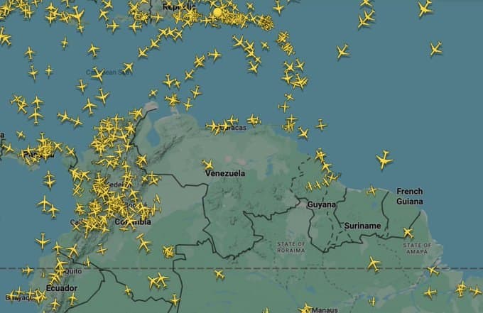 Featured image for: Hundreds of flights rerouting after Trump issues warning on Venezuela Hundreds of flights rerouting after Trump issues warning on Venezuela