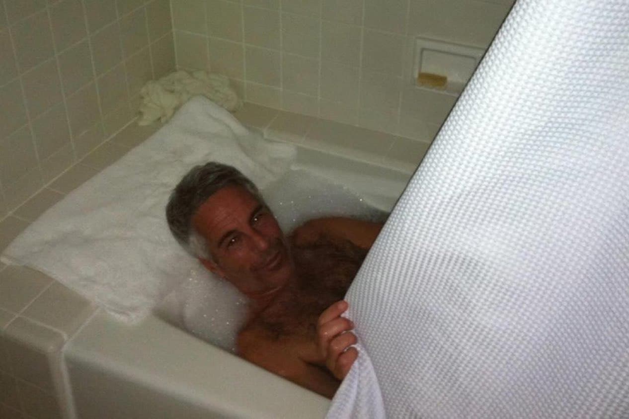 Featured image for: Creepy photo of Jeffrey Epstein in bubble bath surfaces in new images Creepy photo of Jeffrey Epstein in bubble bath surfaces in new images