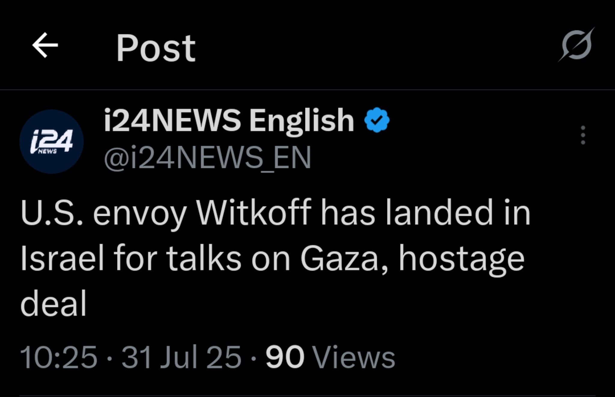 Featured image for: U.S. Envoy Witkoff Arrives in Israel to Negotiate Urgent Gaza Hostage Deal U.S. Envoy Witkoff Arrives in Israel to Negotiate Urgent Gaza Hostage Deal