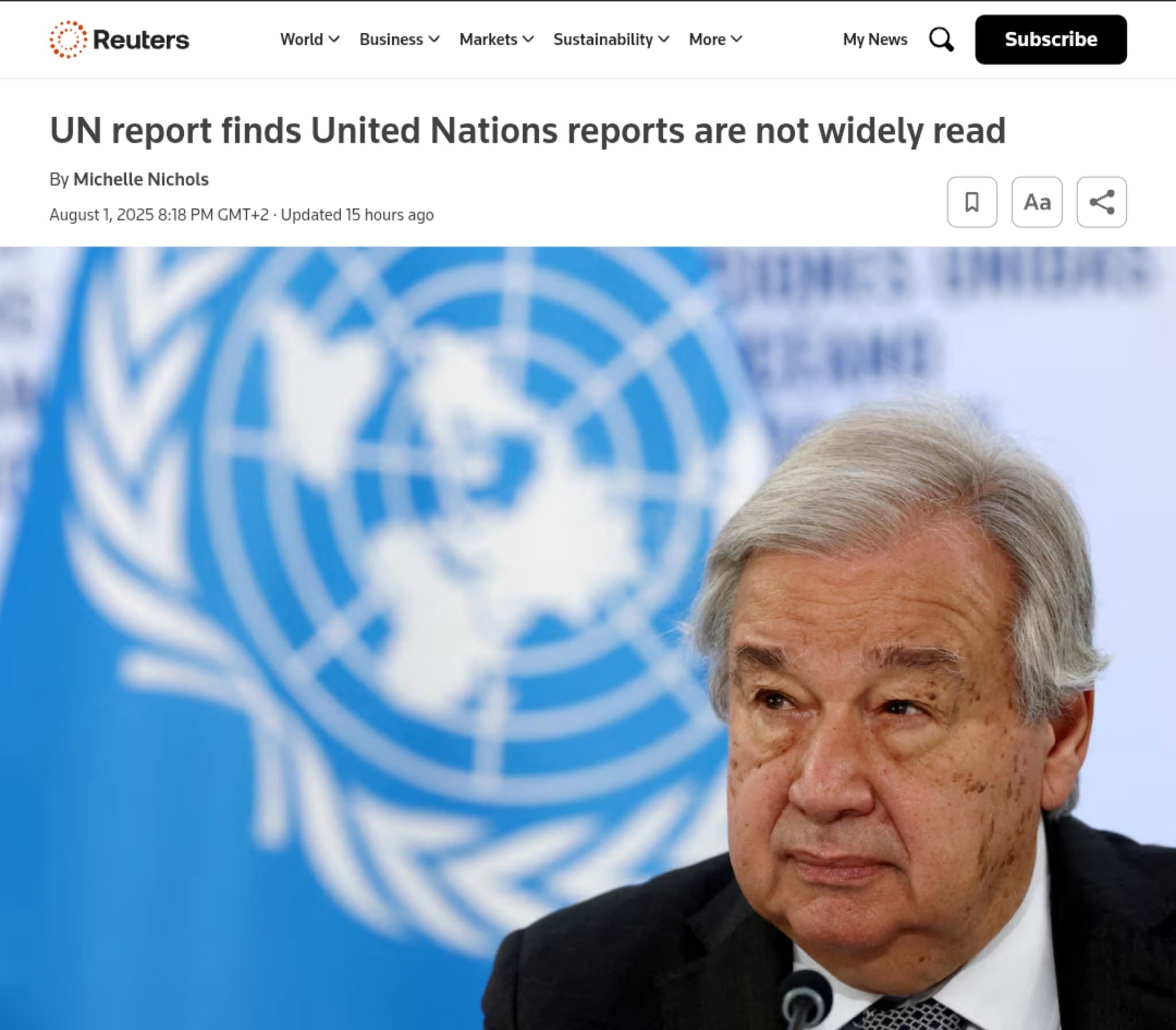 Featured image for: UN Report Reveals Alarming Trend: Most UN Documents Go Unread, Impacting Reform Efforts UN Report Reveals Alarming Trend: Most UN Documents Go Unread, Impacting Reform Efforts