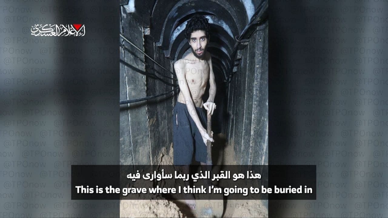 Featured image for: Hamas Releases Disturbing Video of Emaciated Israeli Hostage Evyatar David Amid Ongoing Conflict Hamas Releases Disturbing Video of Emaciated Israeli Hostage Evyatar David Amid Ongoing Conflict