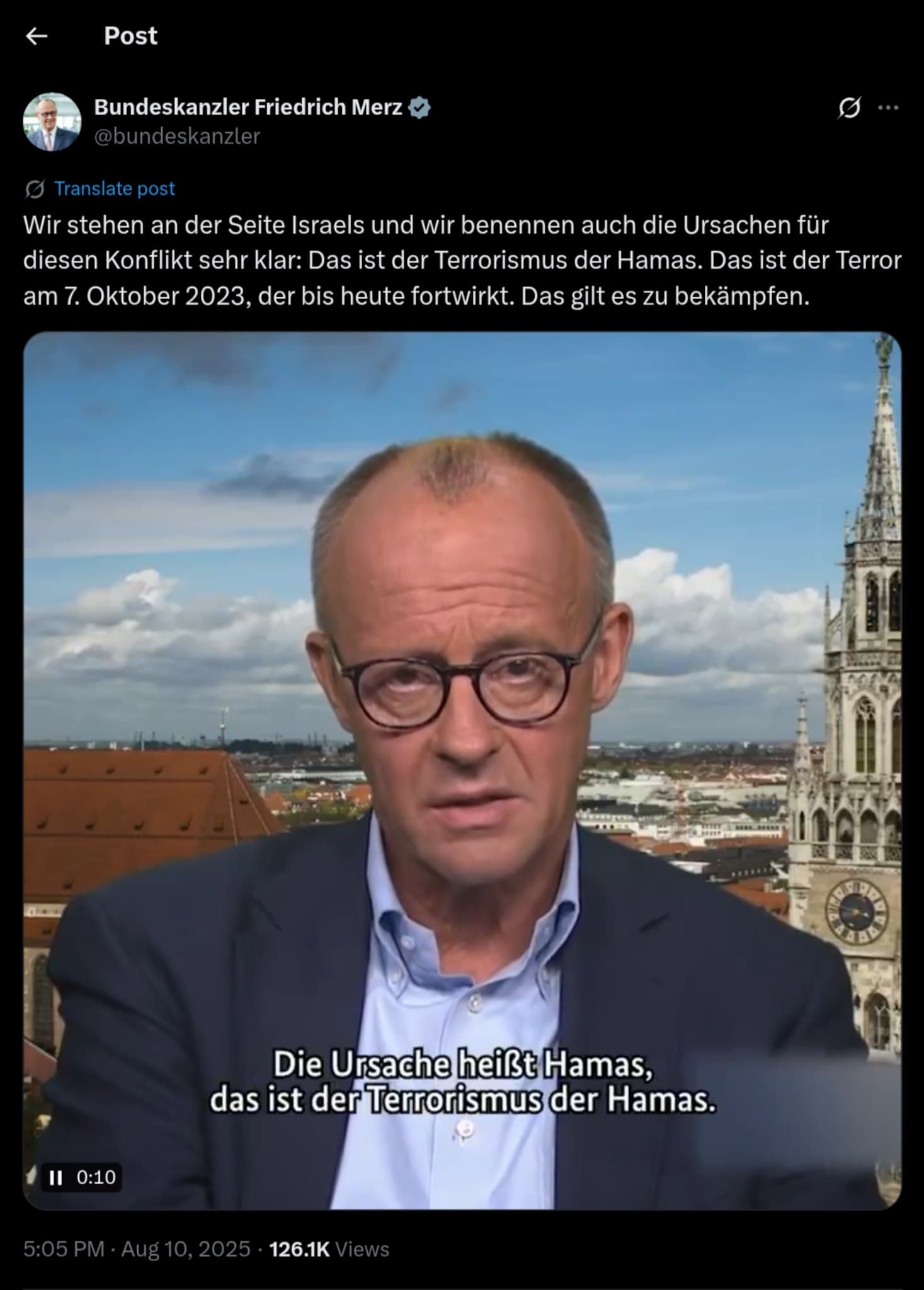 Featured image for: Chancellor Merz Condemns Hamas Terrorism, Reaffirms Germany's Support for Israel Chancellor Merz Condemns Hamas Terrorism, Reaffirms Germany's Support for Israel