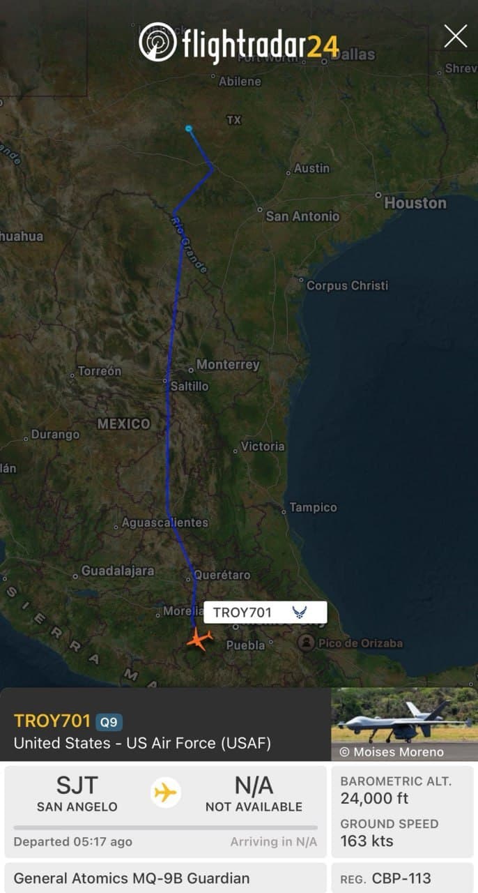 Featured image for: US Drone Surges 600 Miles into Mexico, Targeting Drug Cartel Stronghold US Drone Surges 600 Miles into Mexico, Targeting Drug Cartel Stronghold