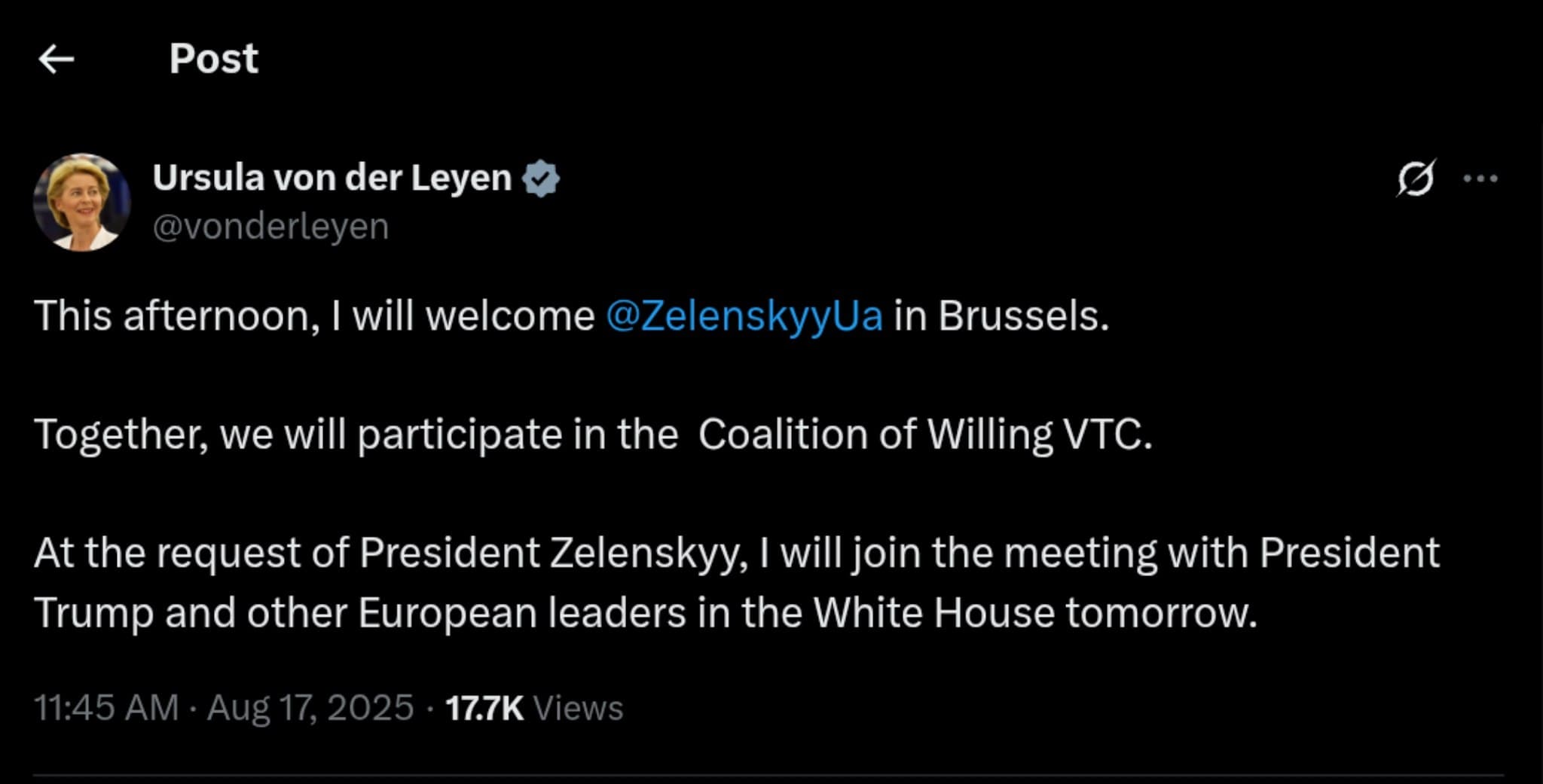 Featured image for: Zelensky Seeks European Unity as Von der Leyen Hosts Urgent Talks with Trump Zelensky Seeks European Unity as Von der Leyen Hosts Urgent Talks with Trump