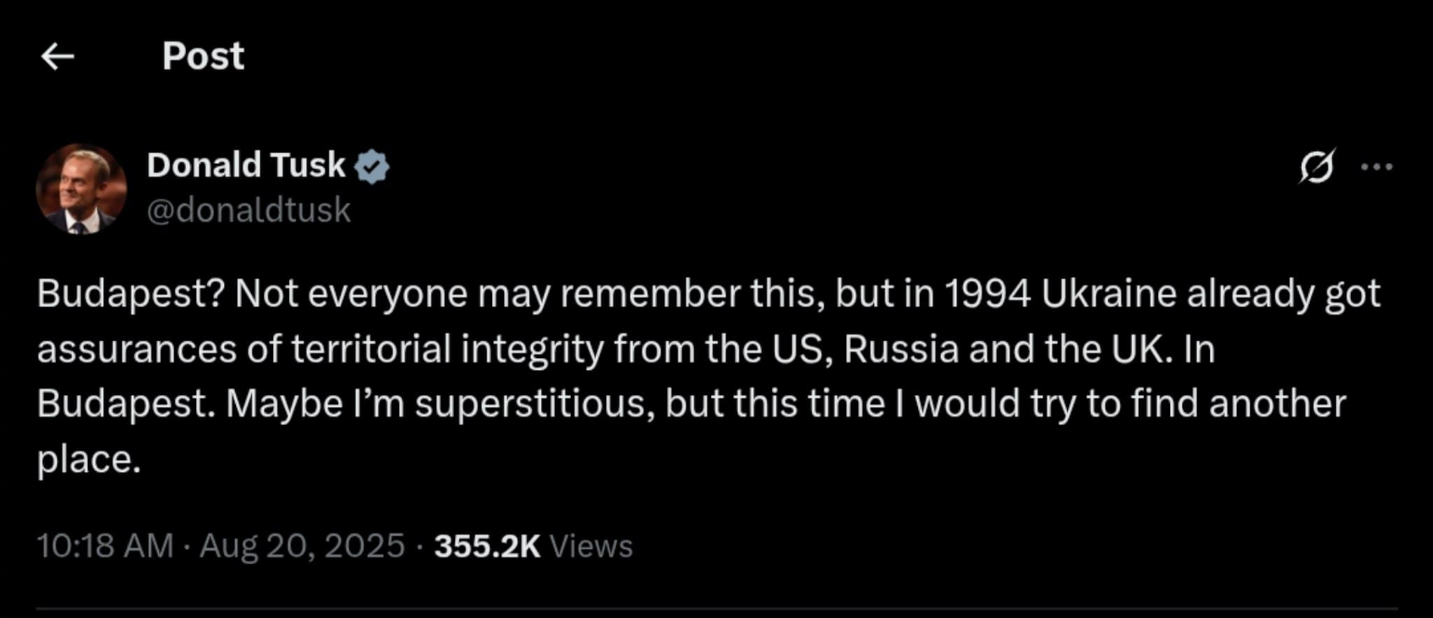 Featured image for: Exclusive: Tusk Warns Against Budapest for Zelensky-Putin Talks Exclusive: Tusk Warns Against Budapest for Zelensky-Putin Talks