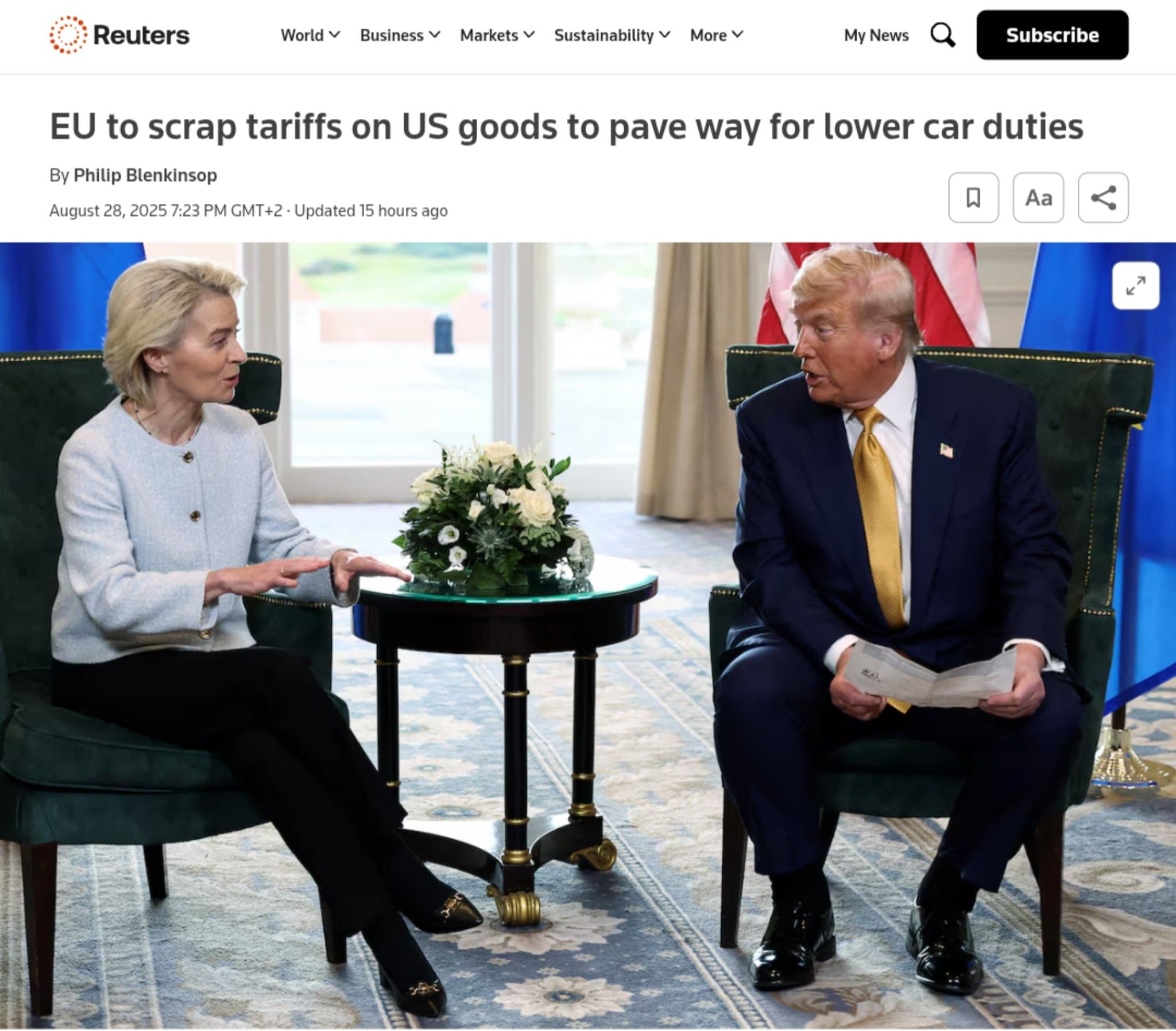 Featured image for: EU Moves to Eliminate Tariffs on U.S. Goods, Aiming for Auto Deal EU Moves to Eliminate Tariffs on U.S. Goods, Aiming for Auto Deal
