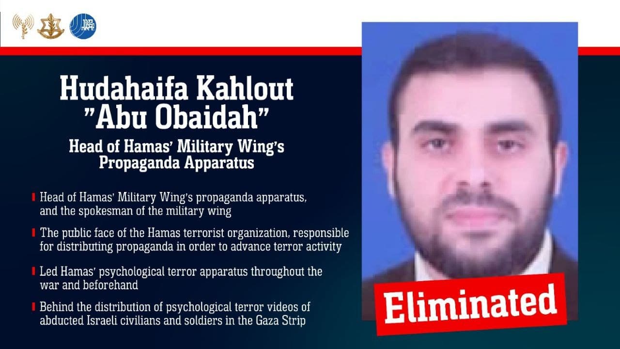 Featured image for: IDF and Shin Bet Target Propaganda Chief, Eliminate Hamas Spokesman IDF and Shin Bet Target Propaganda Chief, Eliminate Hamas Spokesman