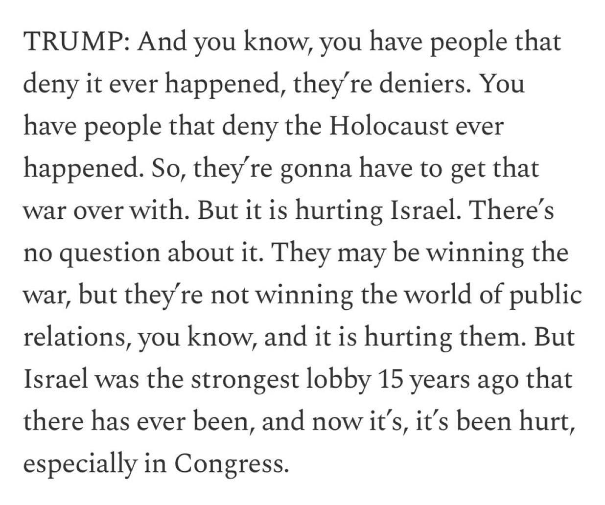 Featured image for: Trump Critiques Israel’s PR Strategy Amid Ongoing Conflict Trump Critiques Israel’s PR Strategy Amid Ongoing Conflict