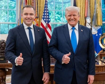 Featured image for: President Trump Hosts Polish Leader Nawrocki for First Bilateral Talks President Trump Hosts Polish Leader Nawrocki for First Bilateral Talks