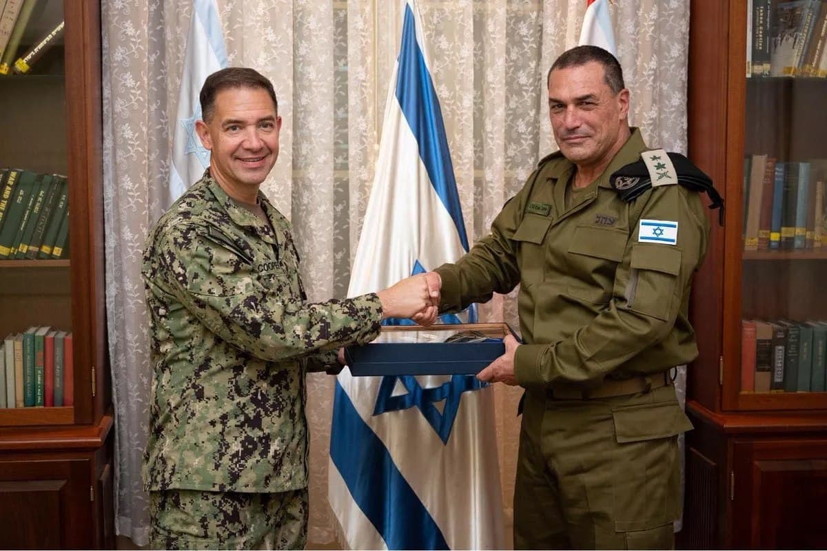 Featured image for: Adm. Cooper Visits Israel to Strengthen U.S.-Israel Military Ties Adm. Cooper Visits Israel to Strengthen U.S.-Israel Military Ties
