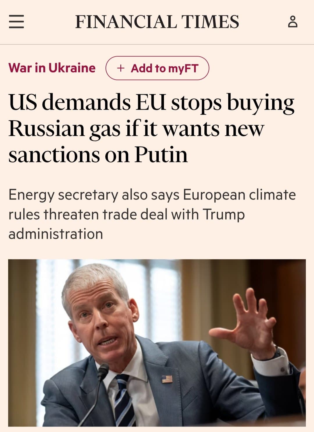 Featured image for: US Pressures EU to Halt Russian Gas Purchases for New Sanctions US Pressures EU to Halt Russian Gas Purchases for New Sanctions