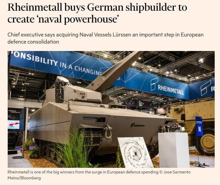 Featured image for: Rheinmetall acquires Naval Vessels Lürssen to enhance naval defense Rheinmetall acquires Naval Vessels Lürssen to enhance naval defense