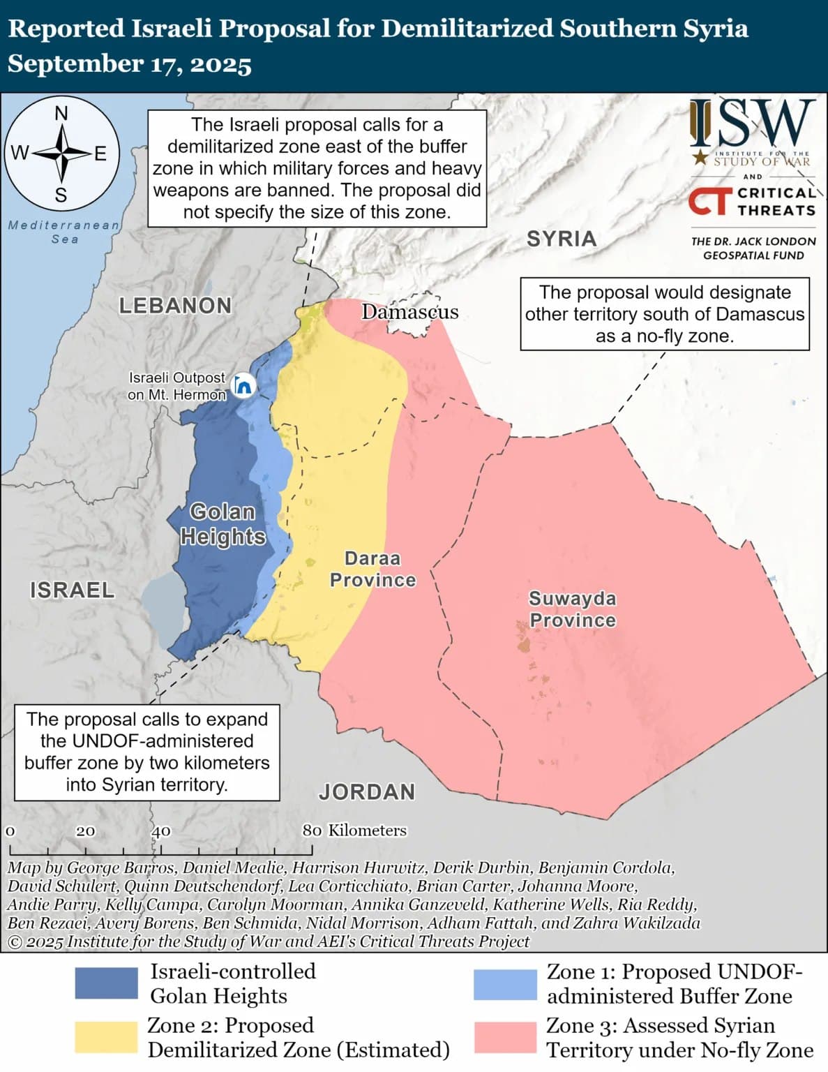 Featured image for: Israel proposes demilitarized zone in southern Syria, expanding UN buffer Israel proposes demilitarized zone in southern Syria, expanding UN buffer