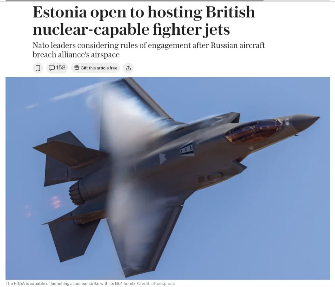 Featured image for: Estonia open to hosting British nuclear-capable fighter jets Estonia open to hosting British nuclear-capable fighter jets