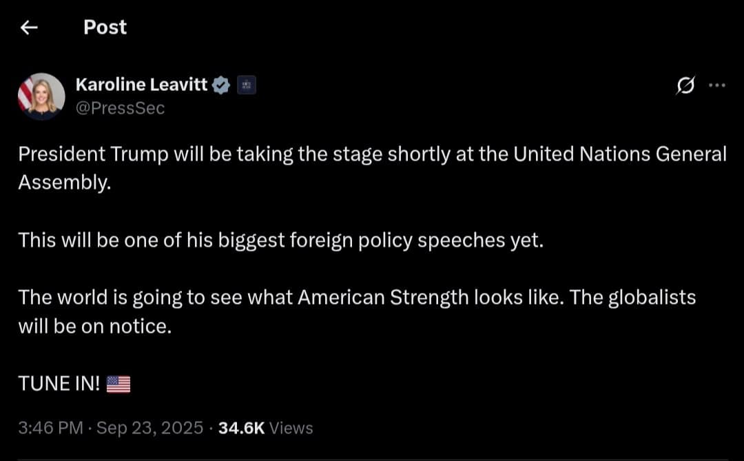 Featured image for: President Trump to deliver major speech at United Nations General Assembly President Trump to deliver major speech at United Nations General Assembly