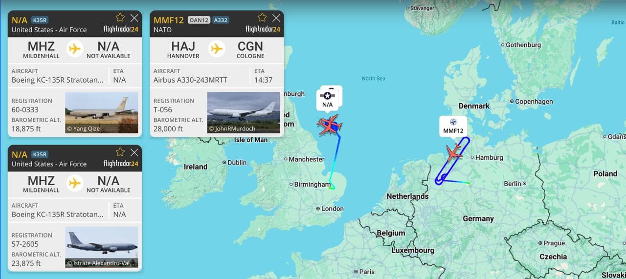 Featured image for: 11 NATO member aerial refueling aircraft active across Europe 11 NATO member aerial refueling aircraft active across Europe