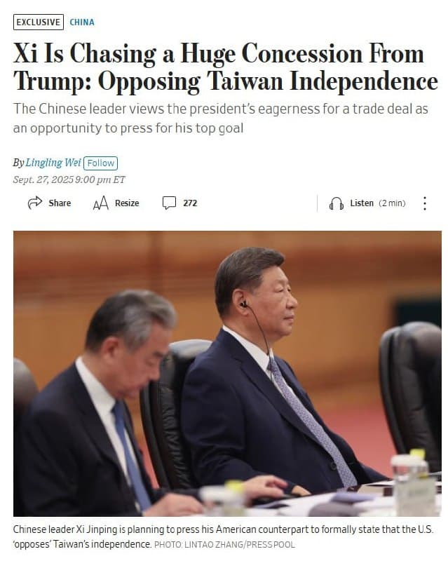 Featured image for: Xi Jinping urges Trump for formal declaration against Taiwan's independence Xi Jinping urges Trump for formal declaration against Taiwan's independence