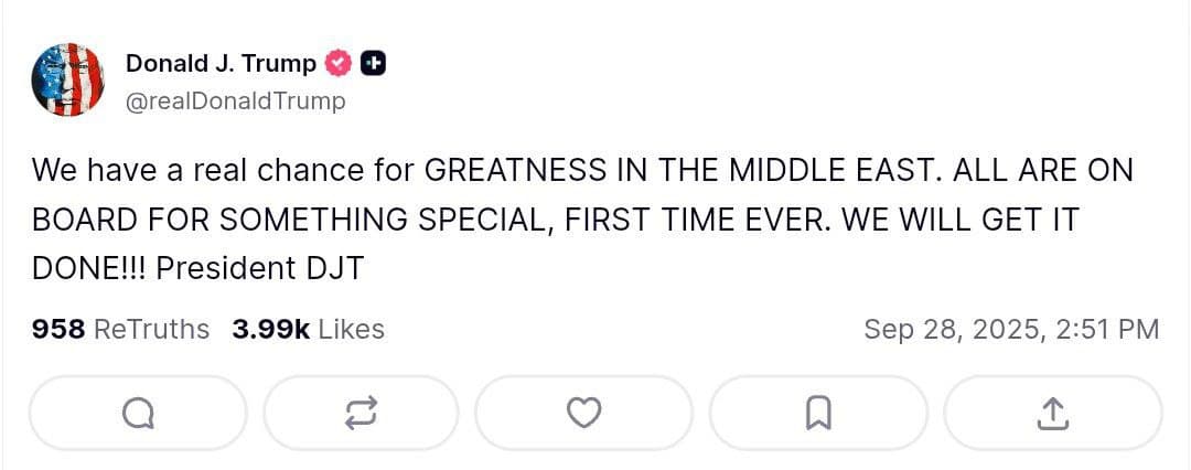 Featured image for: Trump announces opportunity for greatness in the Middle East Trump announces opportunity for greatness in the Middle East