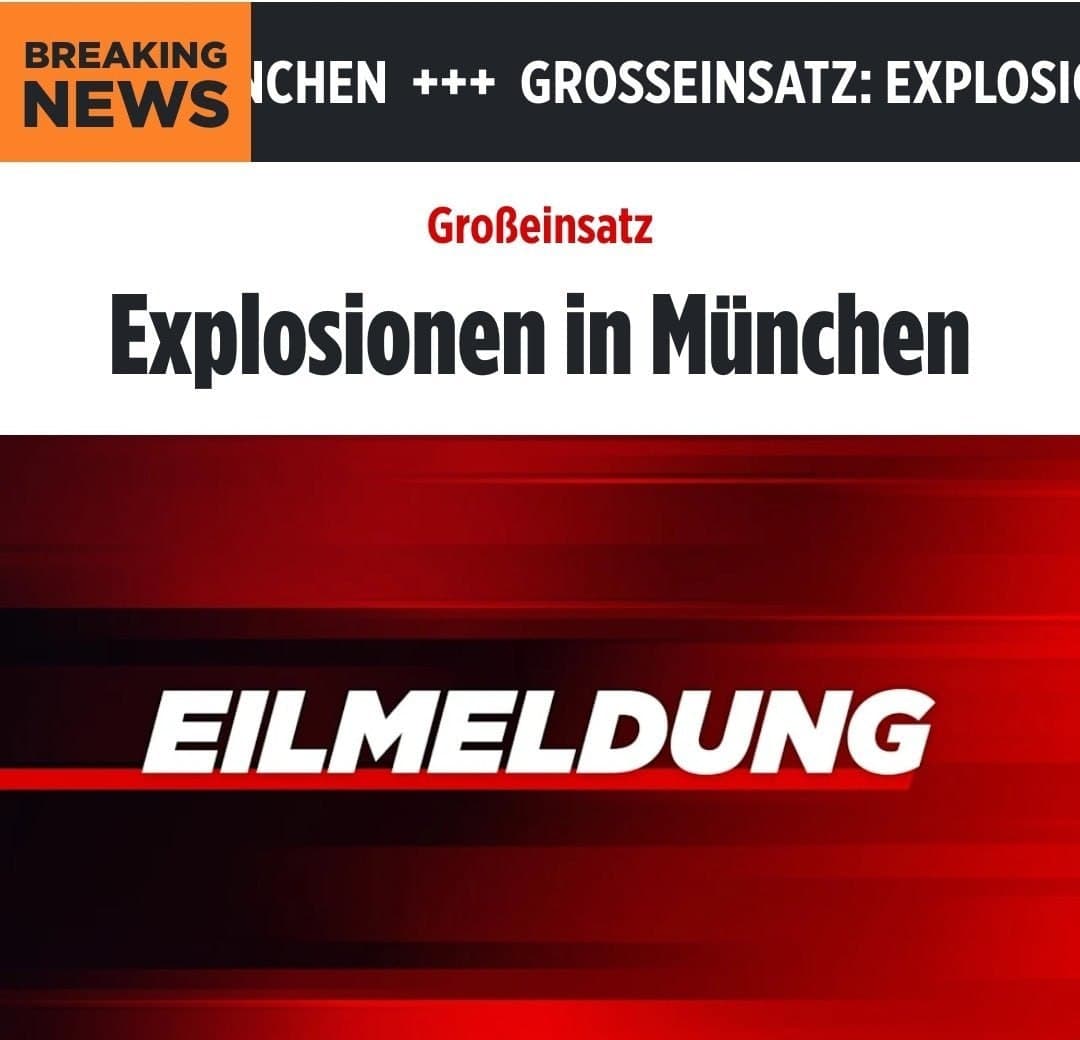 Featured image for: Explosions reported on Lerchenauer Straße in Northern Munich, Germany Explosions reported on Lerchenauer Straße in Northern Munich, Germany