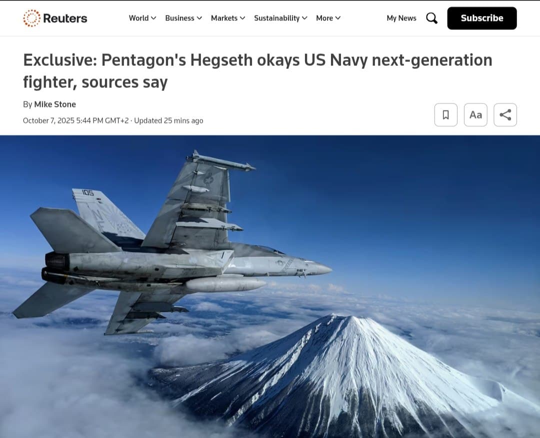 Featured image for: Pentagon to select defense company for Navy's next stealth fighter this week Pentagon to select defense company for Navy's next stealth fighter this week