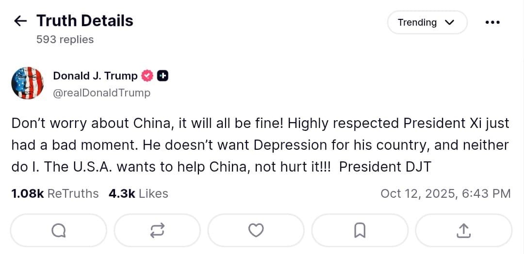 Featured image for: Trump says U.S. wants to help China, reassures on President Xi Trump says U.S. wants to help China, reassures on President Xi