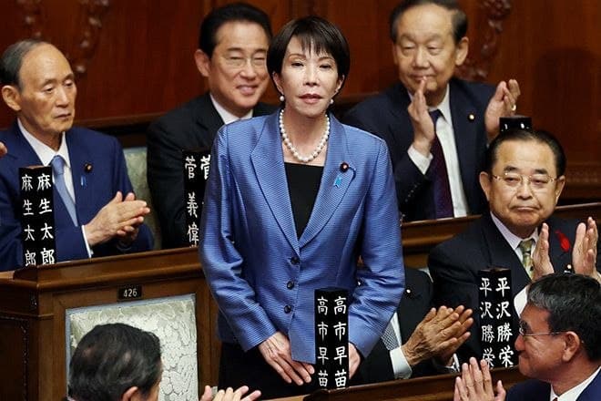 Featured image for: Japan's Prime Minister Sanae Takaichi vows to accelerate rearmament Japan's Prime Minister Sanae Takaichi vows to accelerate rearmament