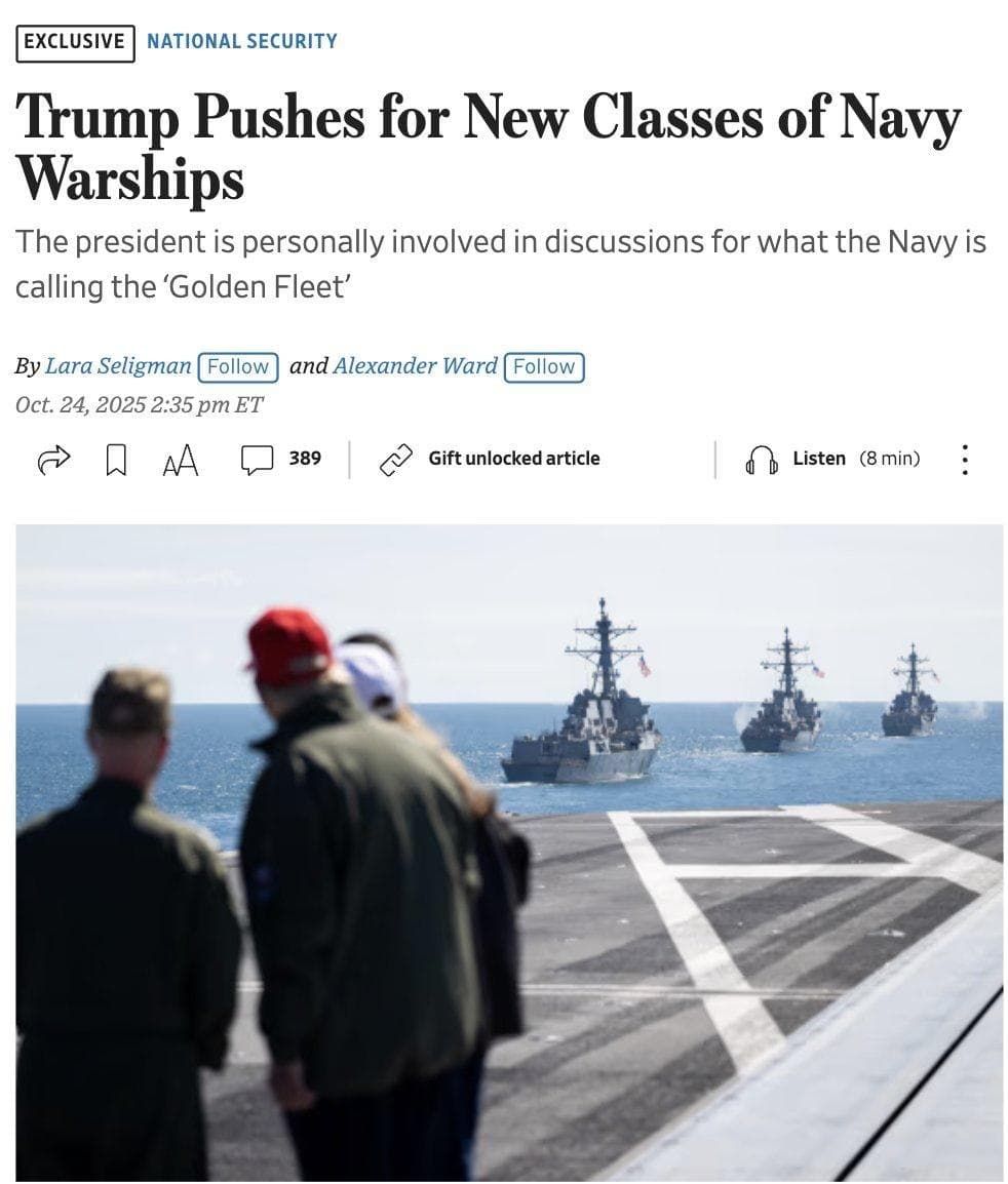 Featured image for: Trump directs plans for U.S. Navy 'Golden Fleet' to counter China Trump directs plans for U.S. Navy 'Golden Fleet' to counter China