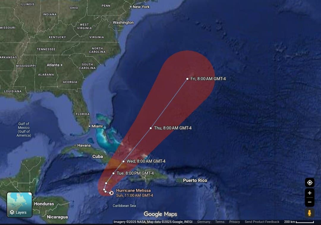 Featured image for: Hurricane Melissa approaches Jamaica as category 4 storm, landfall Tuesday Hurricane Melissa approaches Jamaica as category 4 storm, landfall Tuesday