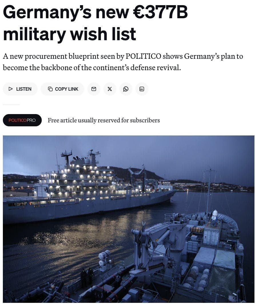 Featured image for: Germany unveils €377B plan to modernize Bundeswehr with 320 projects Germany unveils €377B plan to modernize Bundeswehr with 320 projects