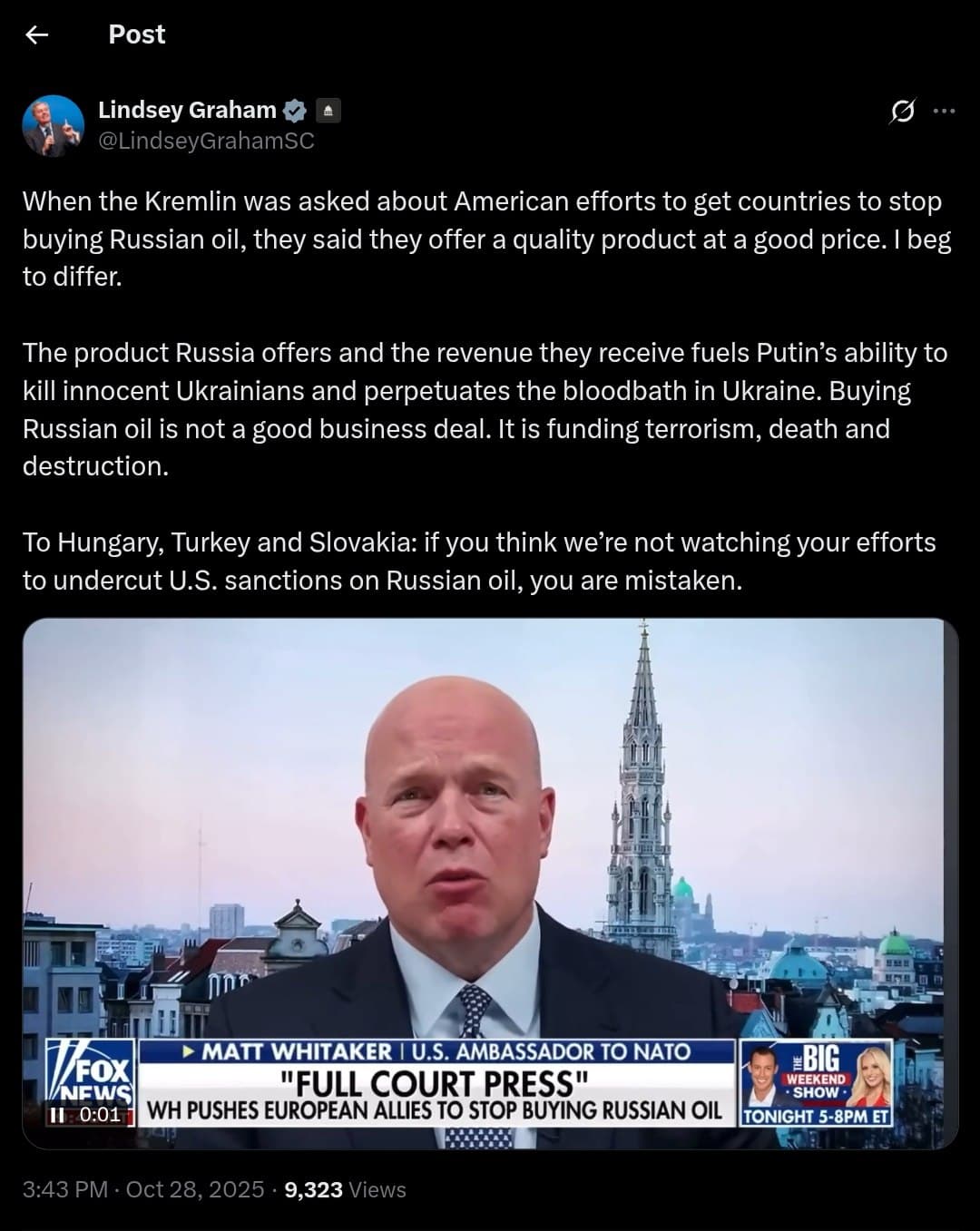 Featured image for: Senator Lindsey Graham warns Hungary, Türkiye, and Slovakia over U.S. sanctions Senator Lindsey Graham warns Hungary, Türkiye, and Slovakia over U.S. sanctions