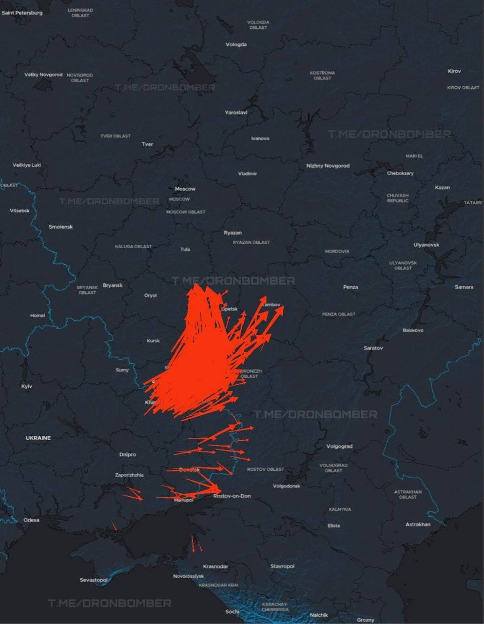 Featured image for: Ukraine launches drone attack on Russia with 250 drones in the air Ukraine launches drone attack on Russia with 250 drones in the air