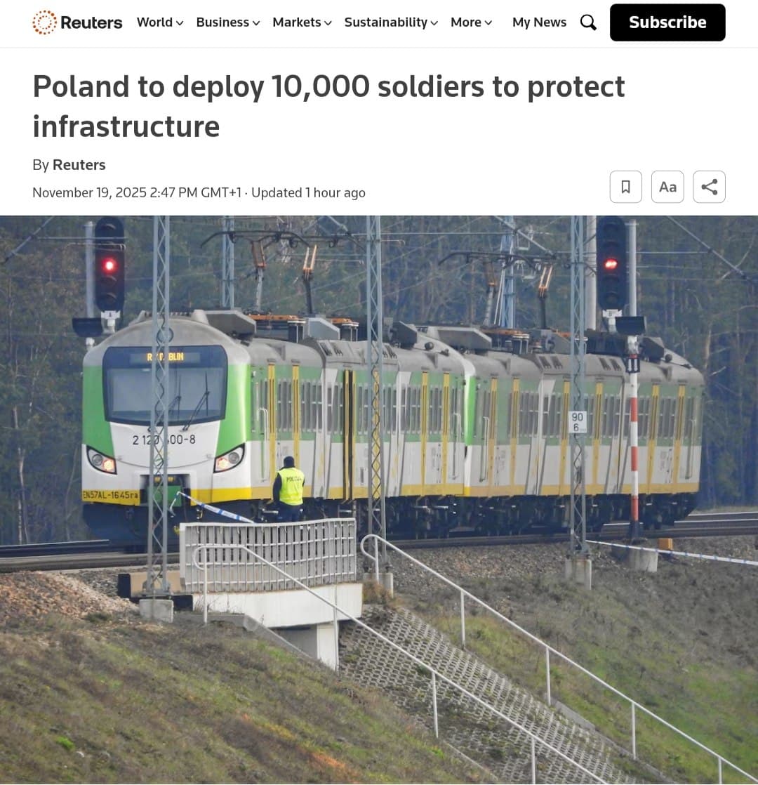 Featured image for: Poland to deploy 10,000 soldiers to protect critical infrastructure Poland to deploy 10,000 soldiers to protect critical infrastructure