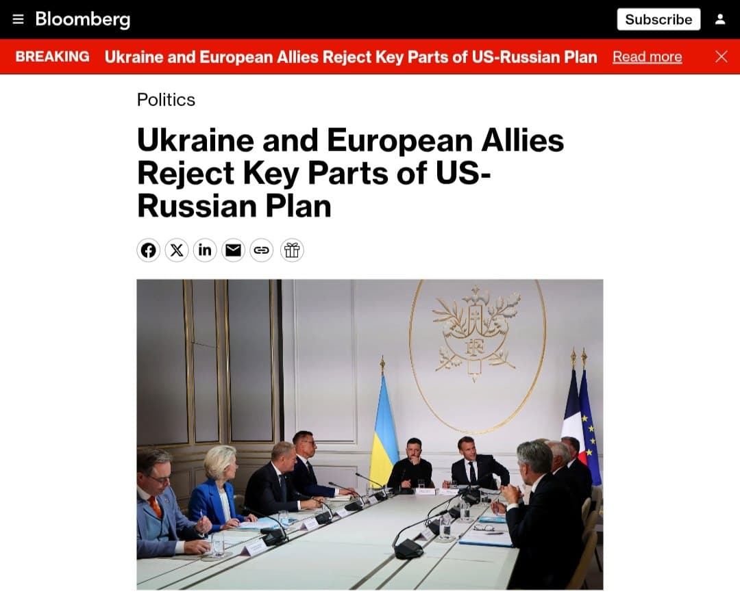 Featured image for: Ukraine and European Allies Reject Key Parts of US-Russian Plan Ukraine and European Allies Reject Key Parts of US-Russian Plan