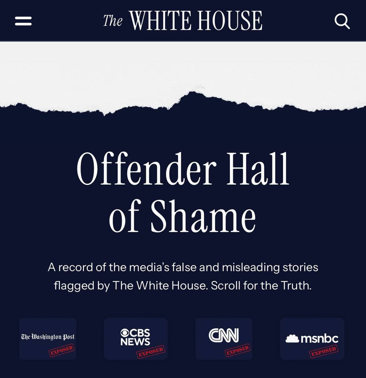 Featured image for: White House launches 'Media Bias' portal to expose fake news White House launches 'Media Bias' portal to expose fake news