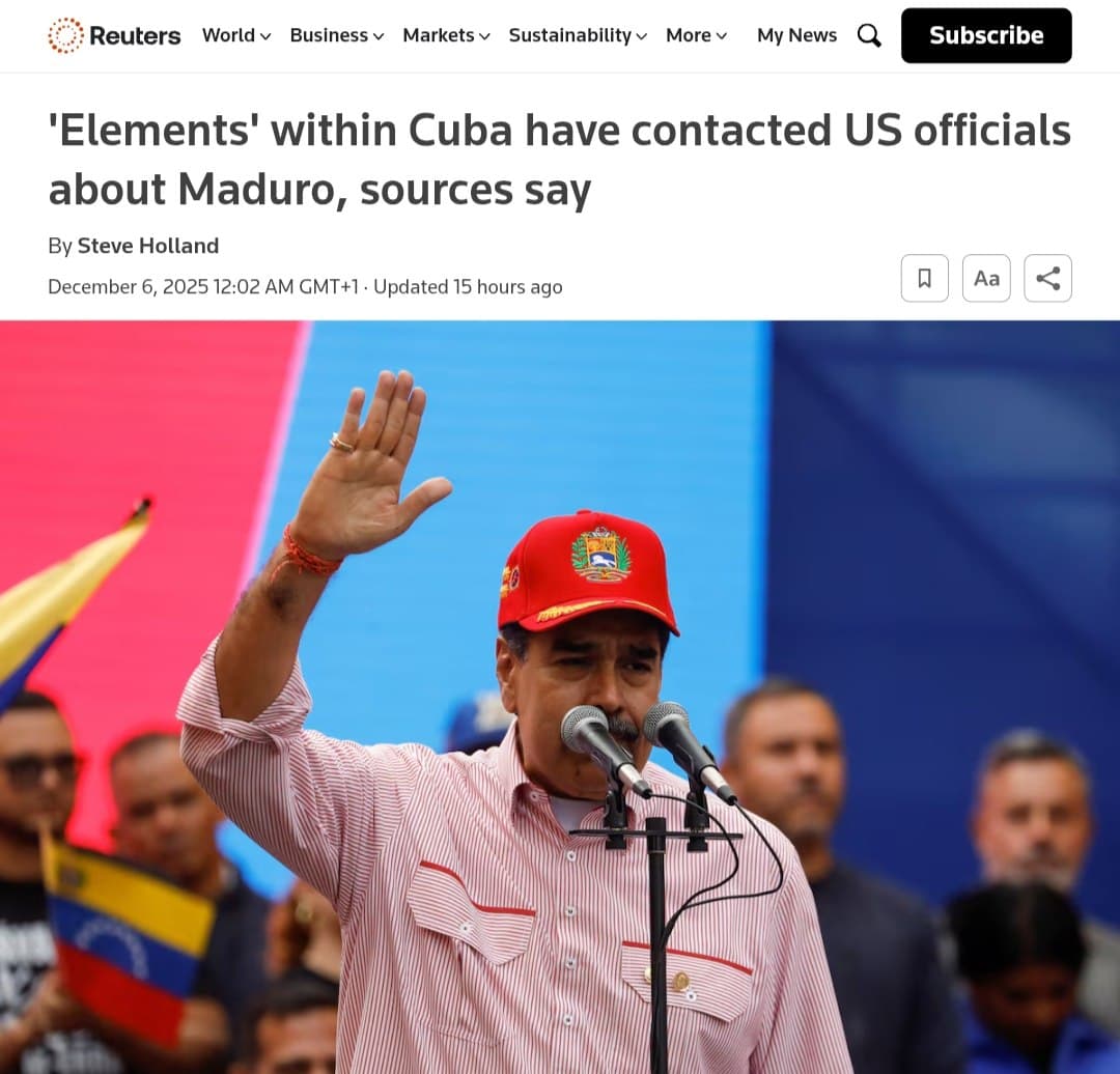 Featured image for: Cuban regime contacts U.S. about Venezuela without Maduro, Reuters reports Cuban regime contacts U.S. about Venezuela without Maduro, Reuters reports