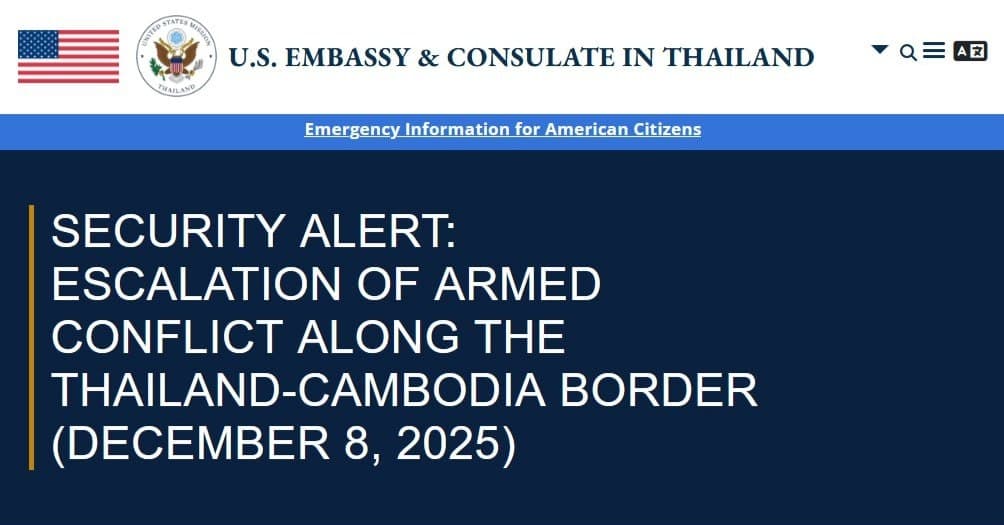 Featured image for: U.S. State Department warns citizens to avoid travel near Thailand-Cambodia border U.S. State Department warns citizens to avoid travel near Thailand-Cambodia border