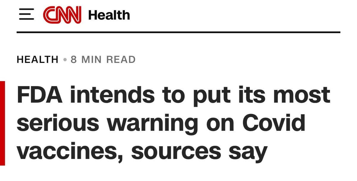 Featured image for: FDA to issue most serious warning on Covid vaccines FDA to issue most serious warning on Covid vaccines