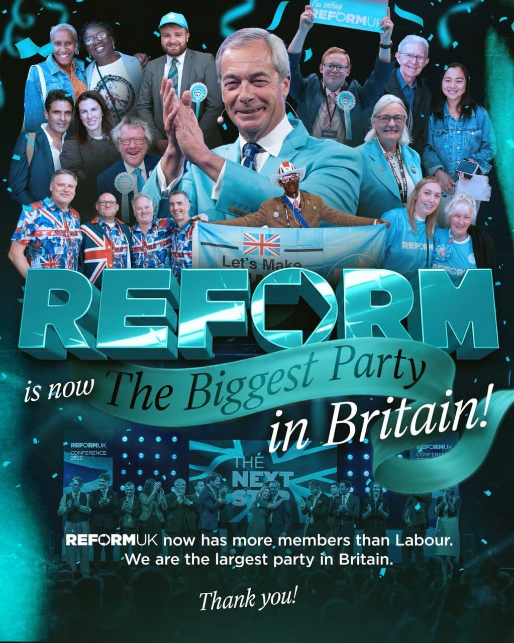 Featured image for: Reform UK overtakes Labour as Britain's largest party by membership Reform UK overtakes Labour as Britain's largest party by membership