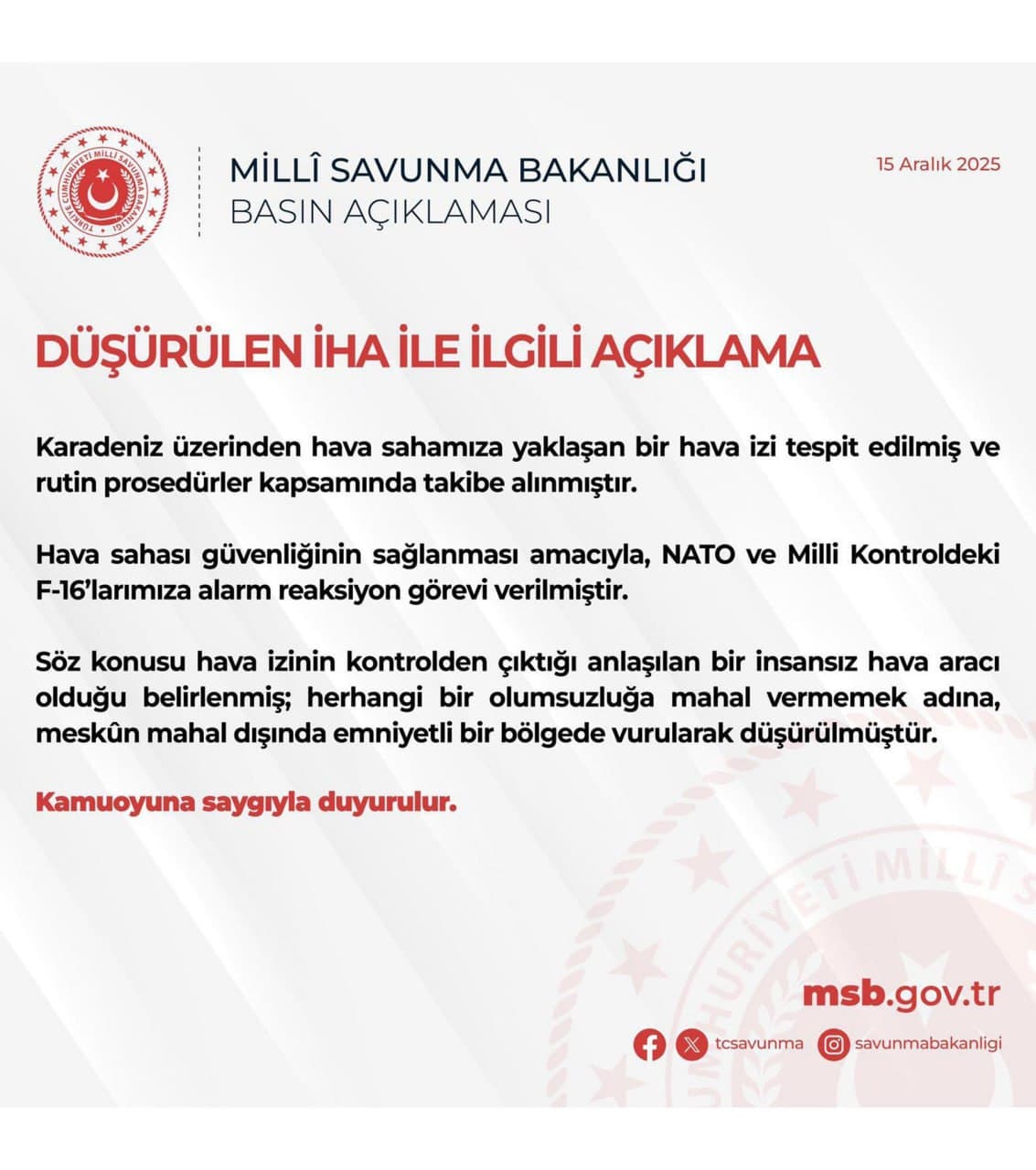 Featured image for: Turkey shoots down unidentified drone approaching airspace over Black Sea Turkey shoots down unidentified drone approaching airspace over Black Sea