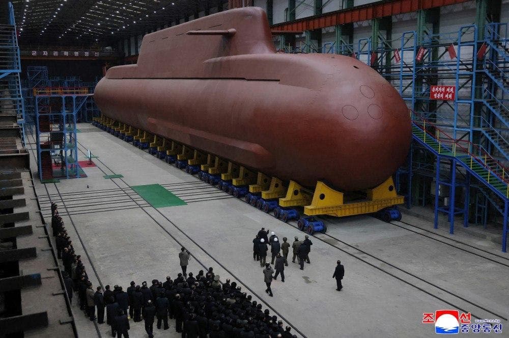 Kim Jong Un inspects construction of 8,700-ton nuclear submarine
