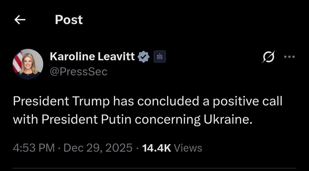 White House reports positive call between Trump and Putin on Ukraine