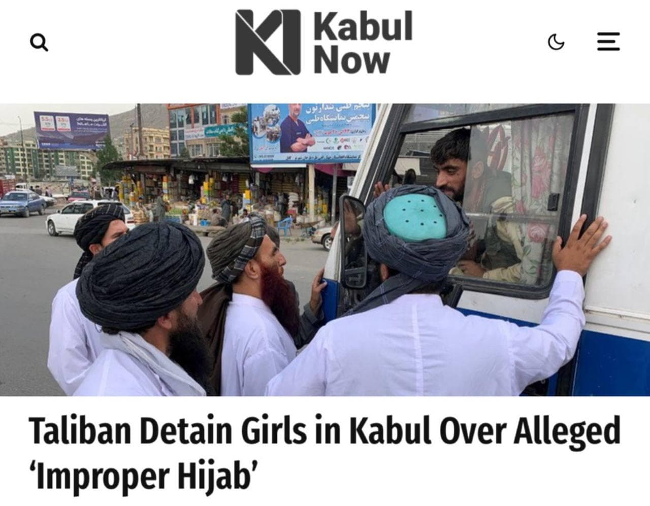 Featured image for: Taliban detain dozens of girls in Kabul over hijab violations Taliban detain dozens of girls in Kabul over hijab violations