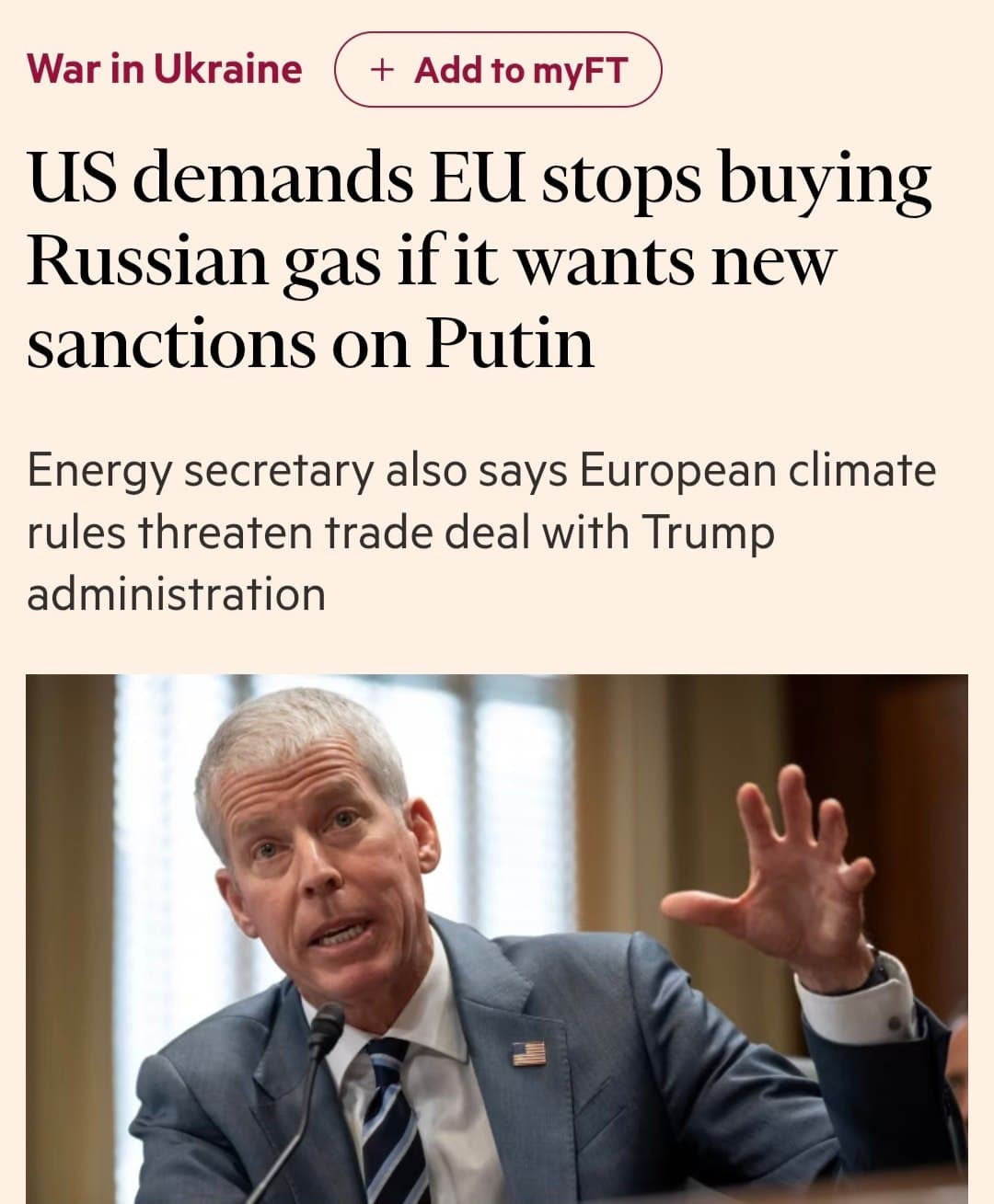 Featured image for: US Urges EU to Halt Russian Gas Purchases for New Sanctions US Urges EU to Halt Russian Gas Purchases for New Sanctions