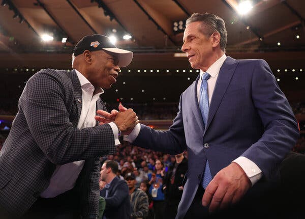 Image for Eric Adams to endorse Andrew Cuomo in NYC mayor