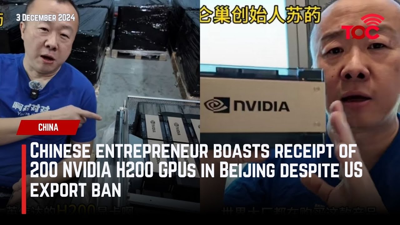 U.S. Commerce Department to allow export of H200 Nvidia GPUs to China
