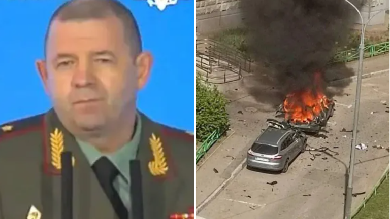 Image for Russian general Lt General Fanil Sarvarov killed in Moscow car bombing