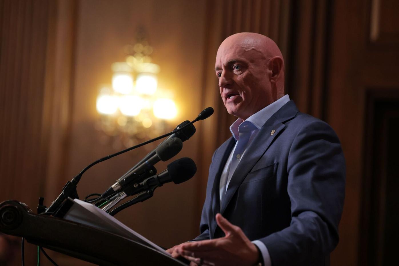 Image for Pentagon begins process to demote Sen. Mark Kelly and cut retirement pay