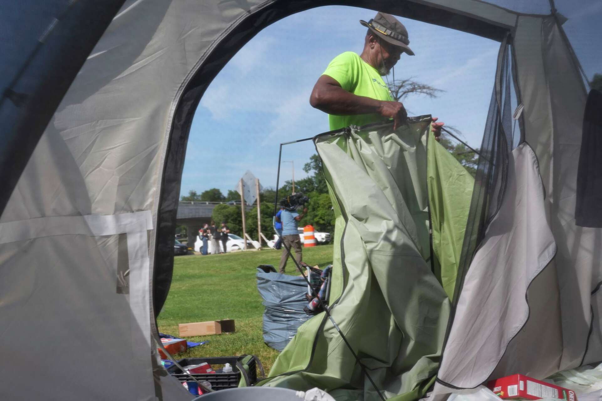 Image for Americans Cut Alcohol Consumption as D.C. Begins Sweeping Homeless Camp Clearouts