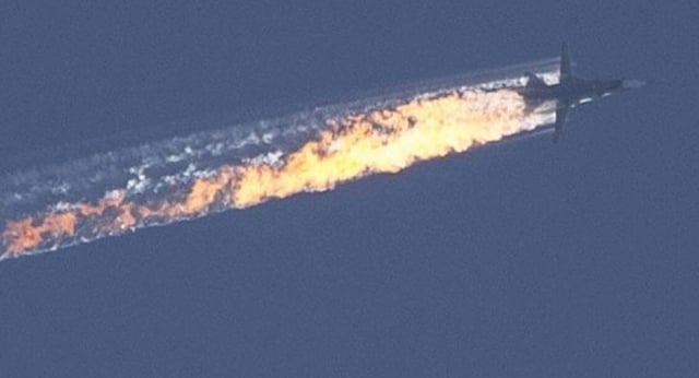Image for Turkey shot down Russian Su-24M fighter jet on November 24, 2015